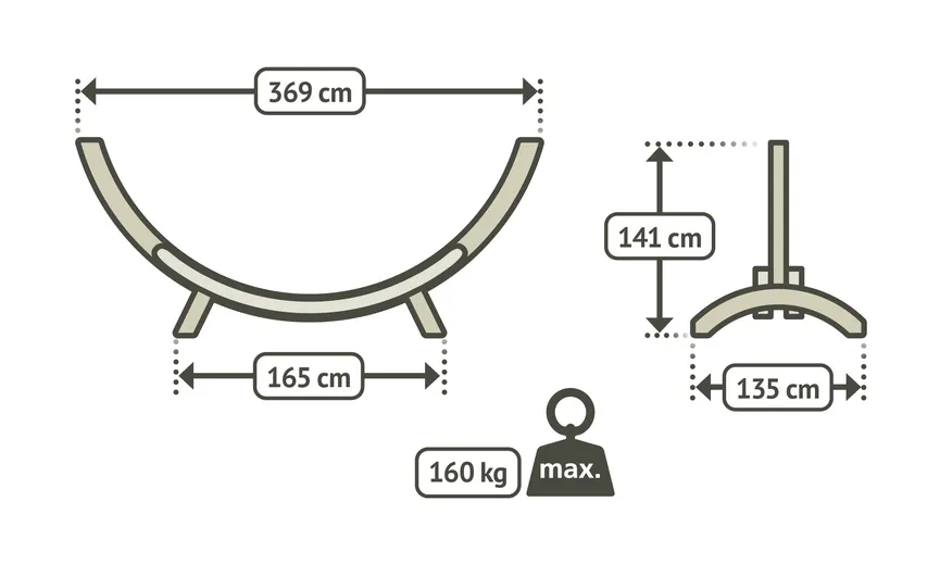 Hängemattenständer Double detail