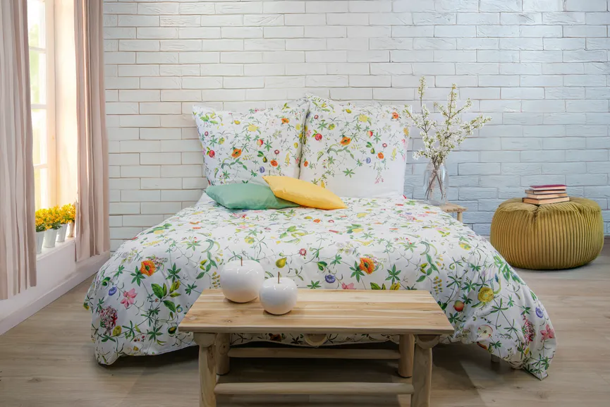 Satin-Bettw. Bed Art S 135x200 milieu