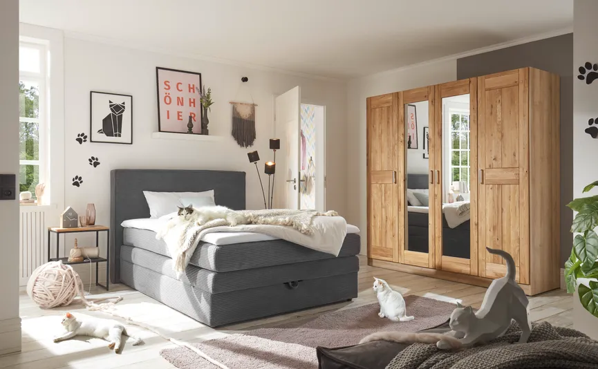 Boxspringbett 140x200 cm milieu