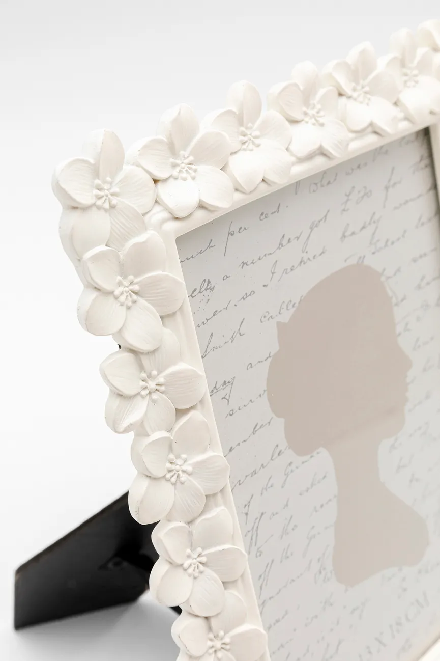 Bilderrahmen "Flores" weiß detail