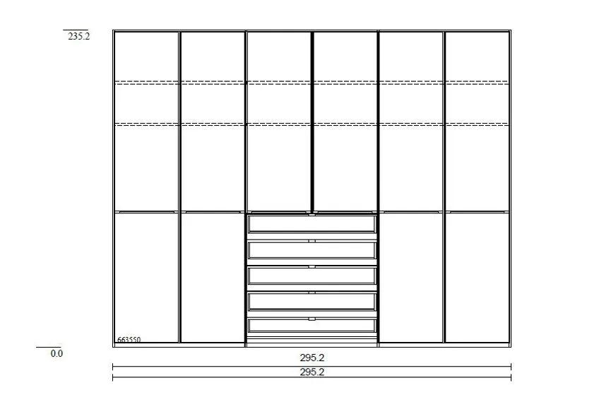 Funktionsschrank 6-trg. detail