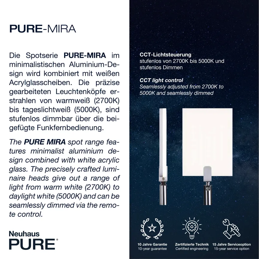 Wandleuchte "PURE-Mira" detail
