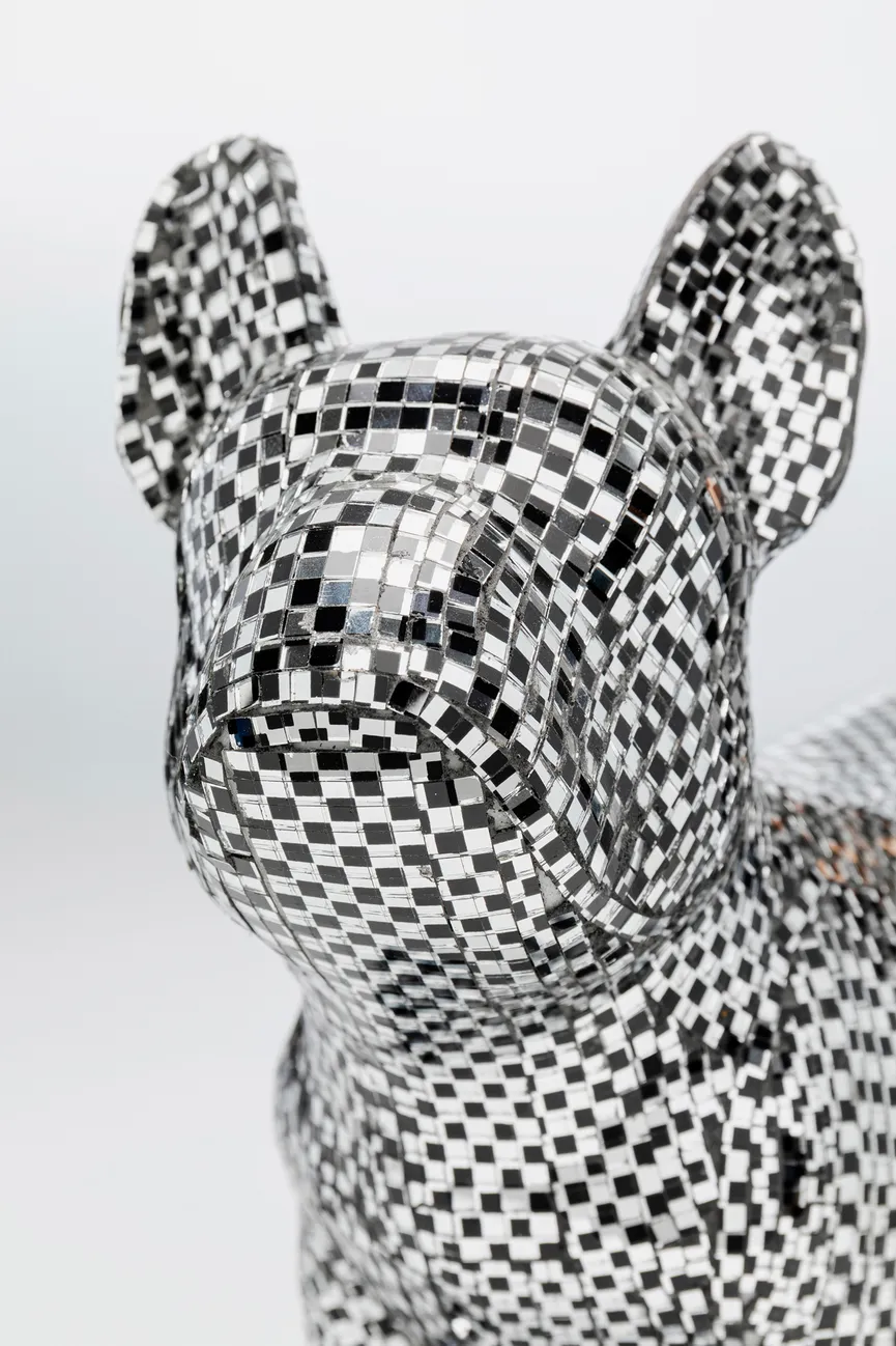 Figur "Bulldog Disco" Hund detail