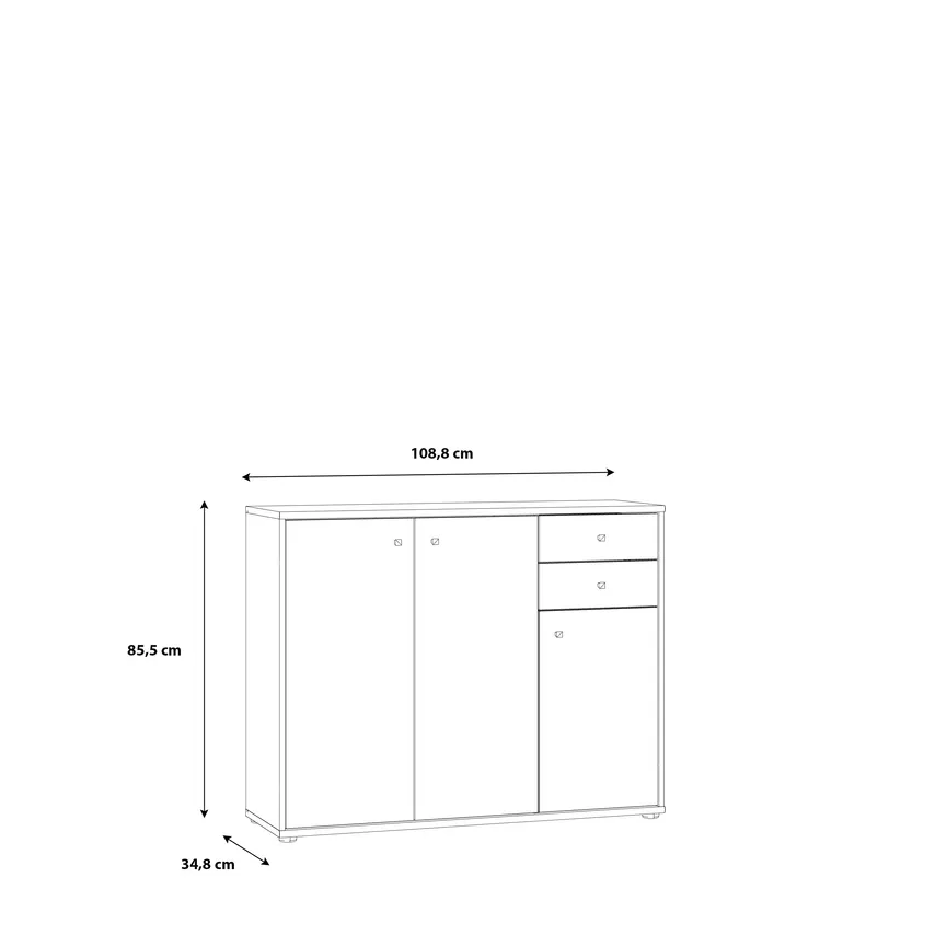 Kommode 3T/2S detail