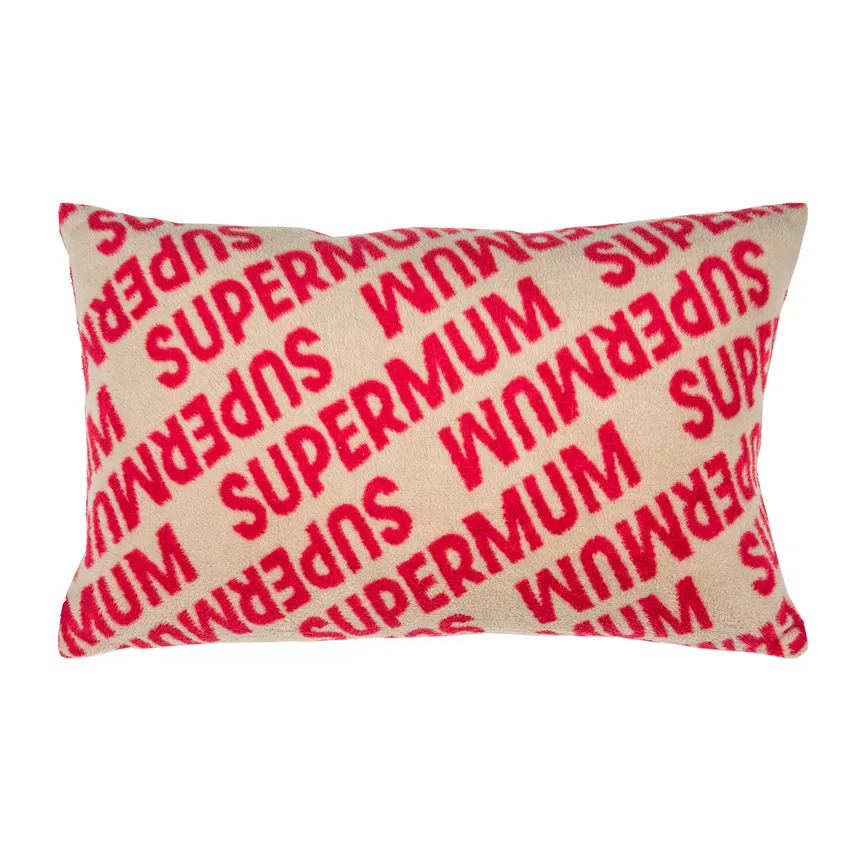 Kissen "Super" pink hauptaufnahme