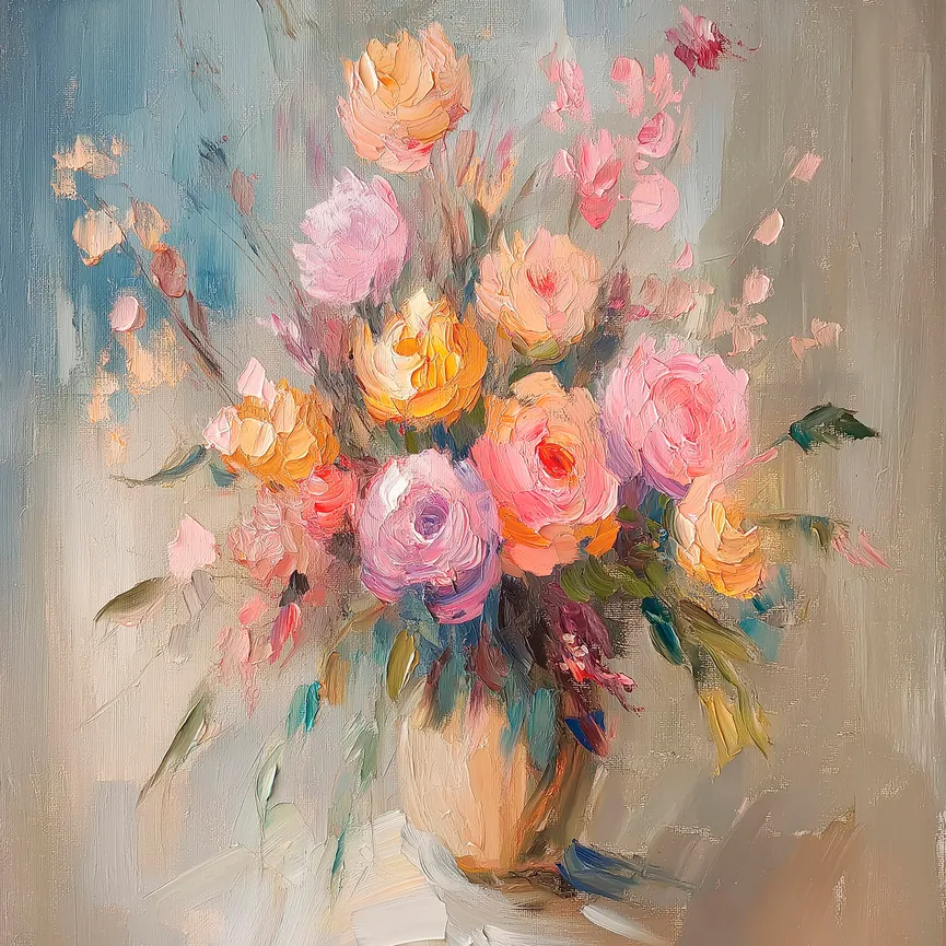 Wandbild "Pastel Roses IV" hauptaufnahme