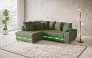 Ecksofa mit LED-Beleuchtung