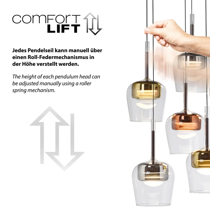 Pendelleuchte "Q-Kon" detail