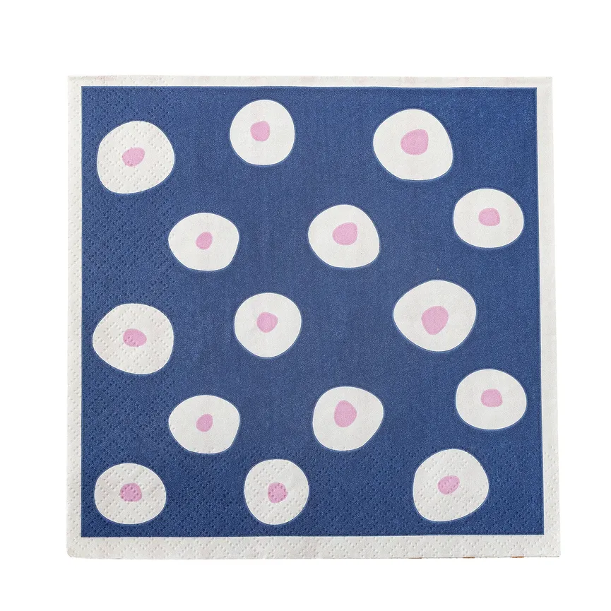 Serviette "Eviaya" blau detail