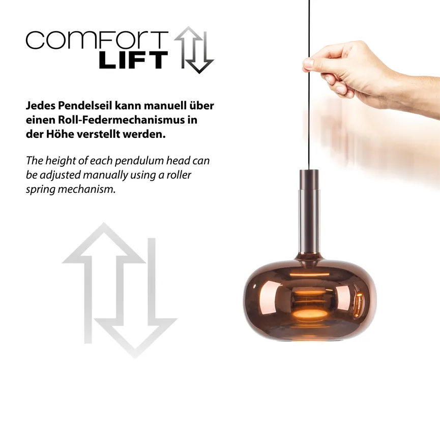 Pendelleuchte "IRIDES" detail