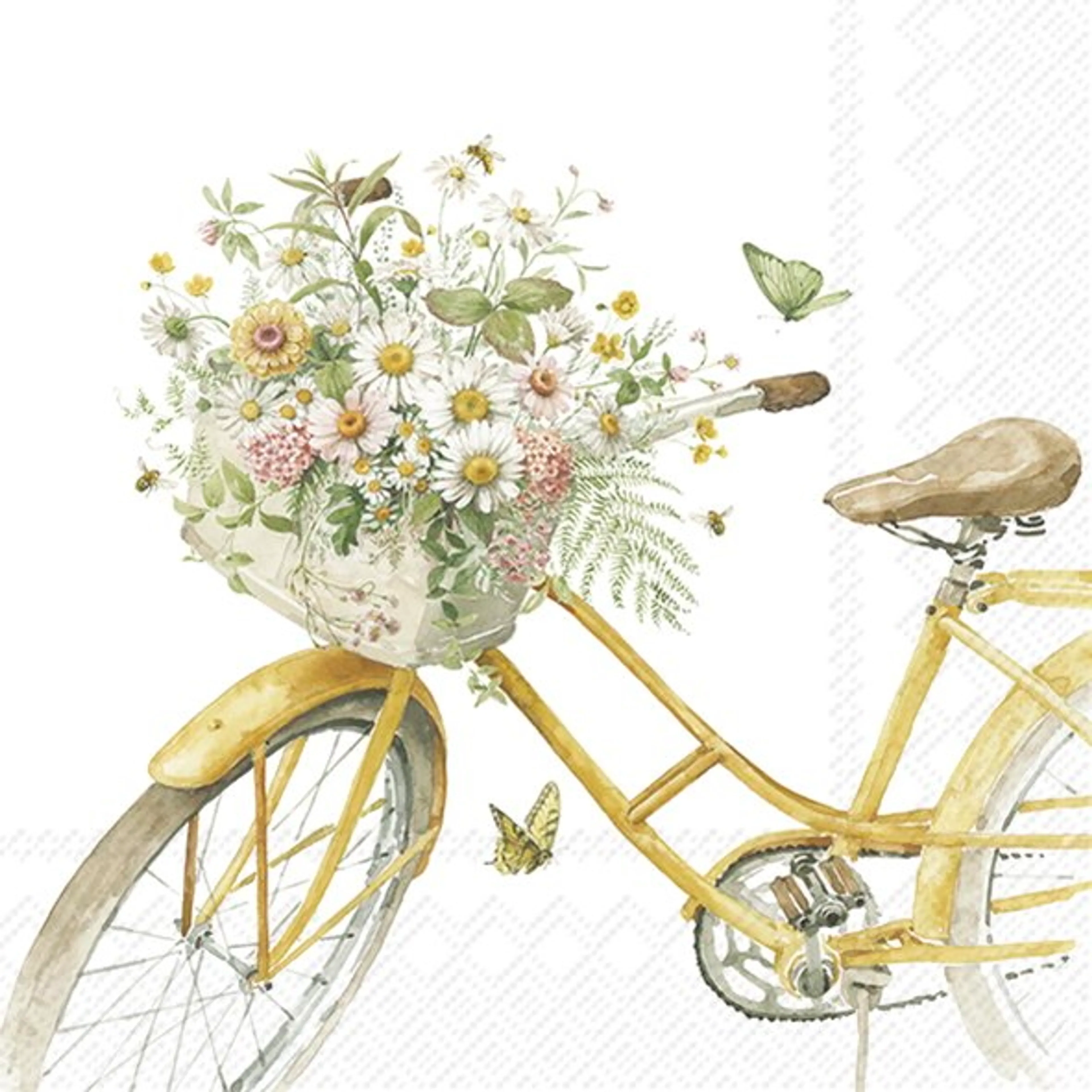 Serviette Flower Bike 20tlg.
