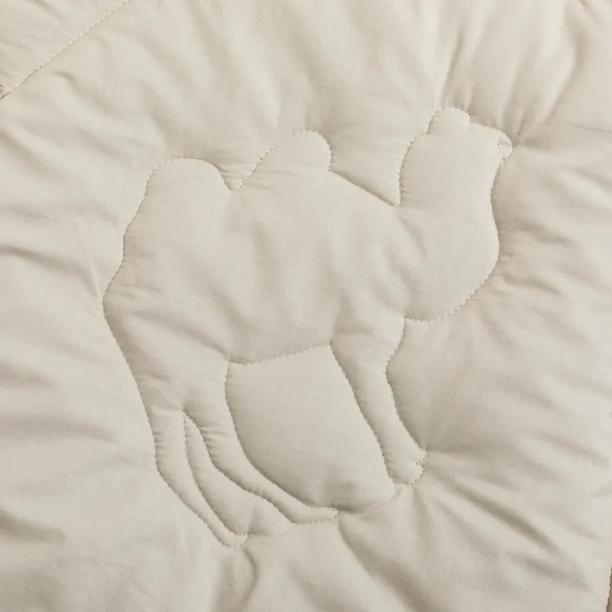 Sommerbett Alexia Kamelhaar detail