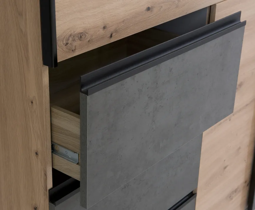 Schwebetürenschrank 2-trg. detail
