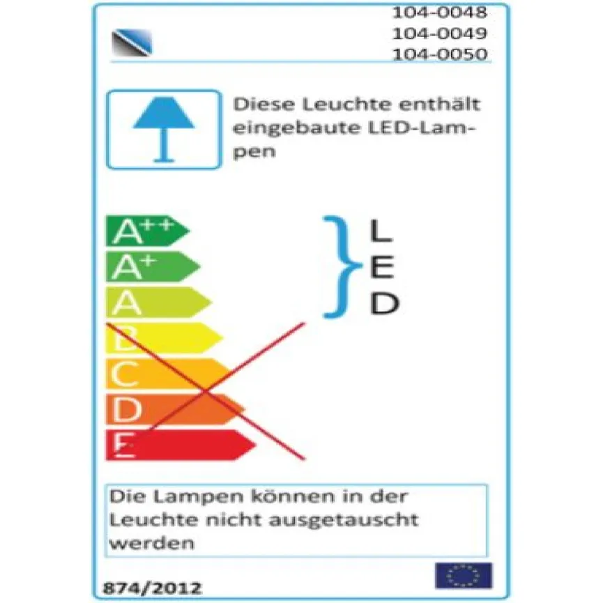 Vitrine energielabel