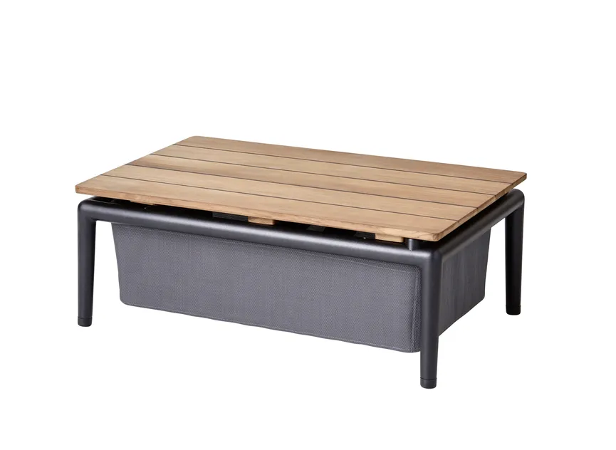Box Tisch m. Teak Tischplatte hauptaufnahme