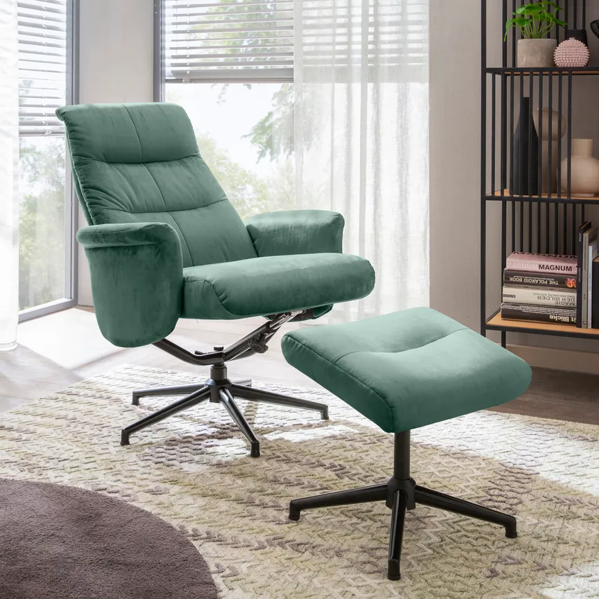 Relaxsessel + Hocker detail