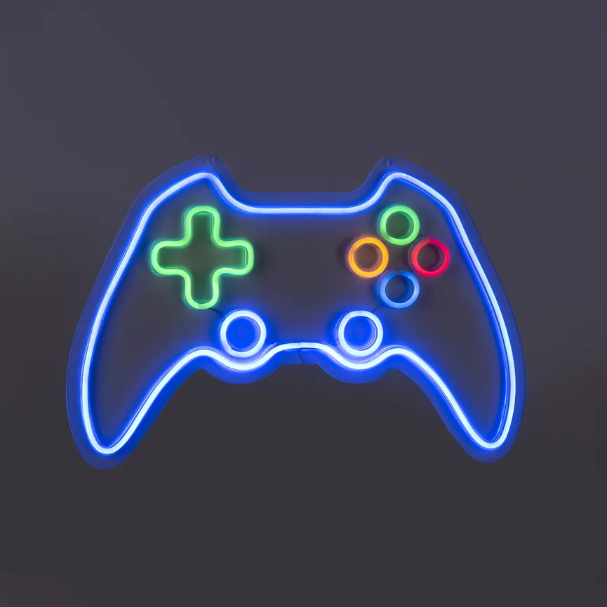 Wandleuchte "Neon-Gamer" detail