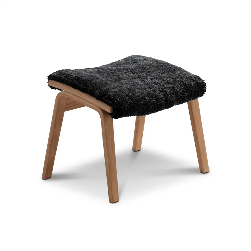 Hocker vier feste Beine Eiche hauptaufnahme