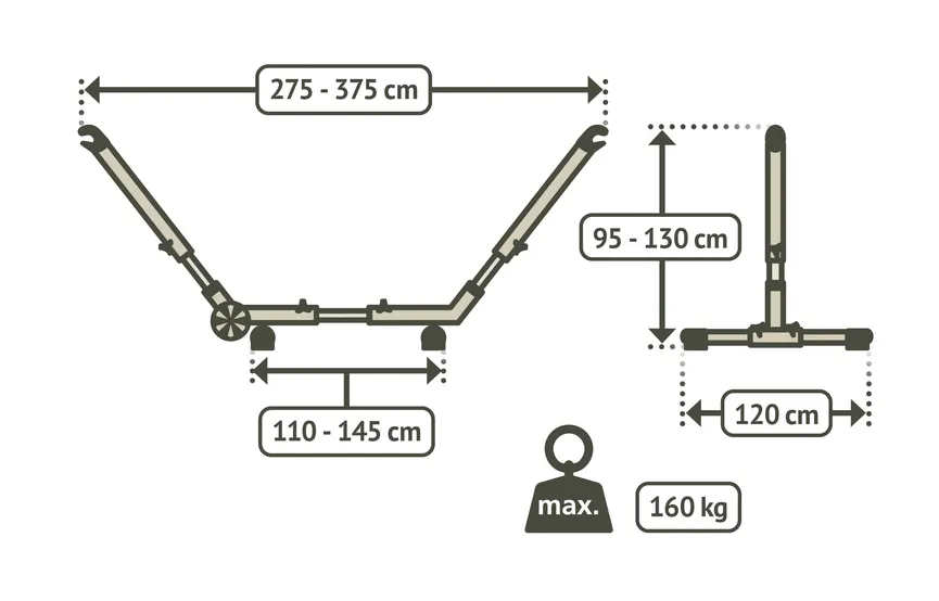 Esterel Gestell Kingsize detail
