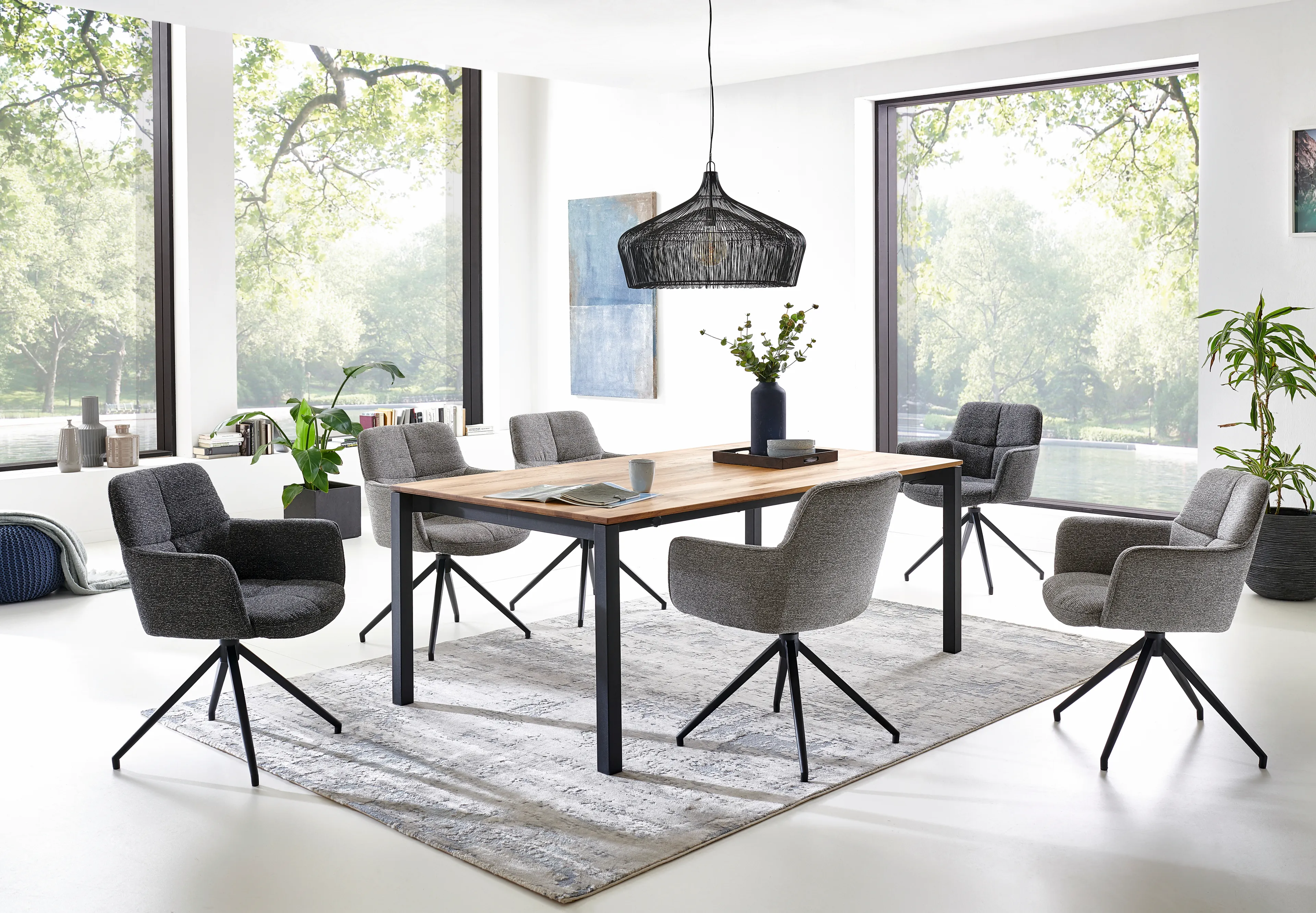 Esstisch mit Auszug Davos 180/280 x 100 cm