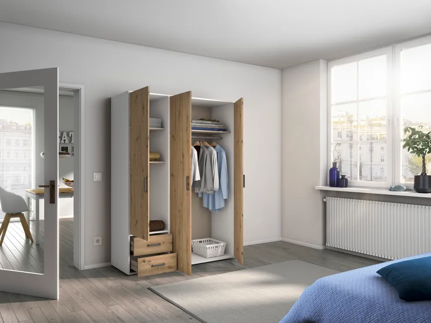 Drehtürenschrank 3-trg. milieu