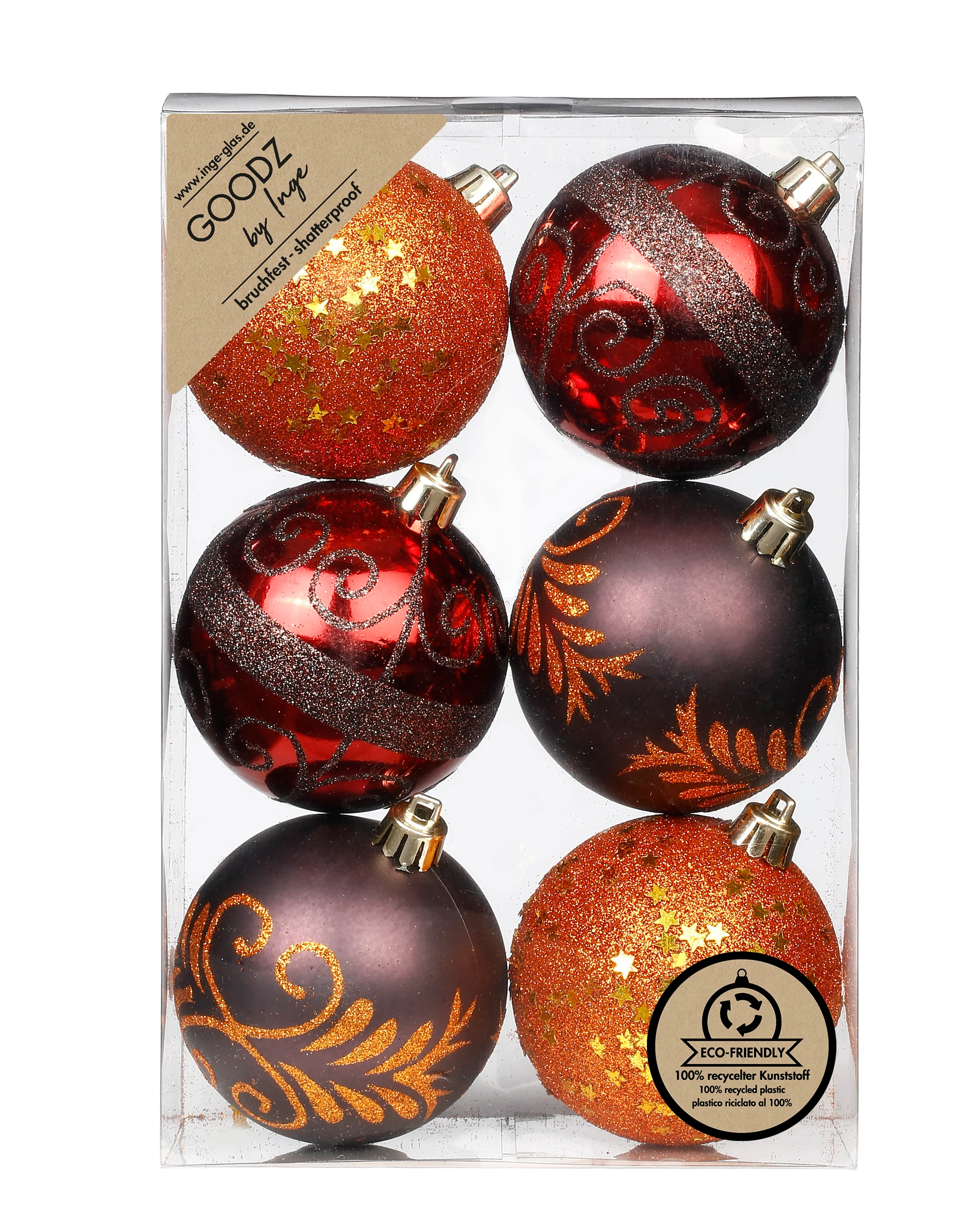 Weihnachtskugeln 6tlg.
