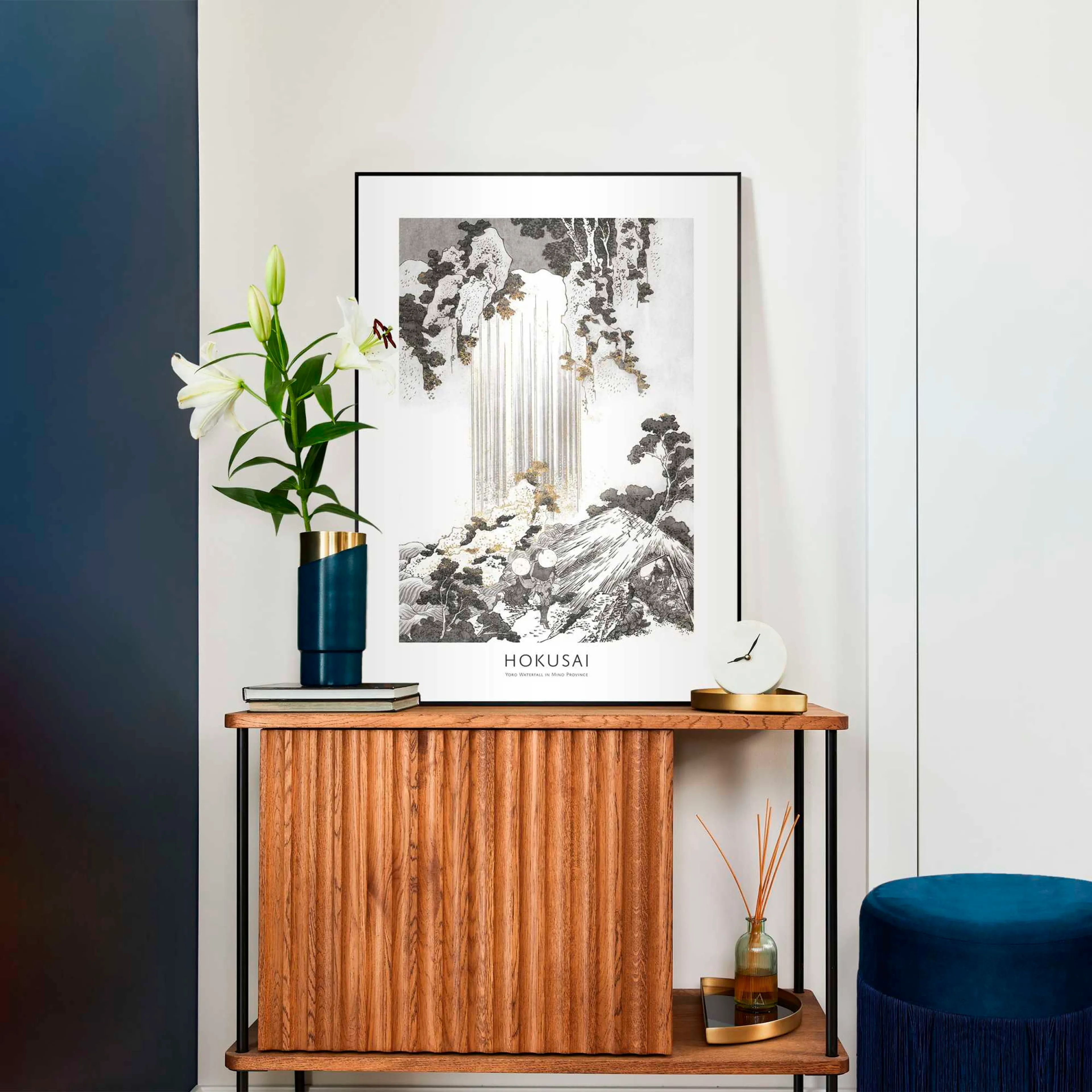 Wandbild 50 x 70 cm Hokusai Art