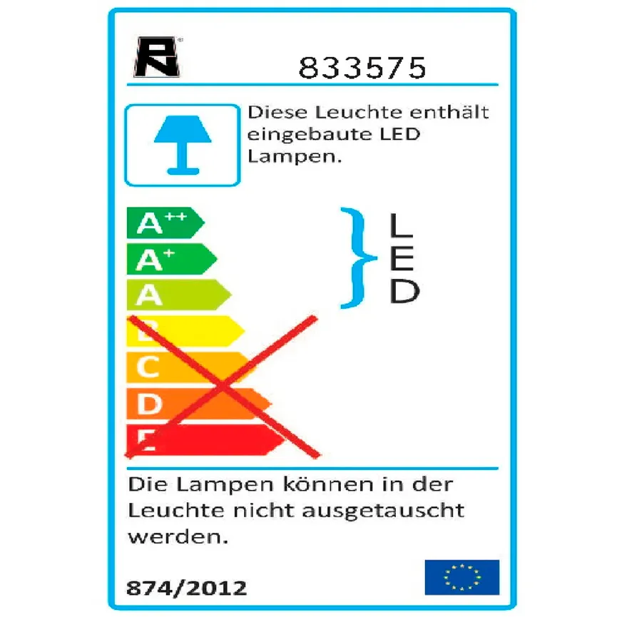 Wandleuchte "Carlo" energielabel