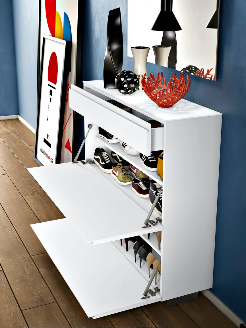 Hänge-Schuhschrank detail