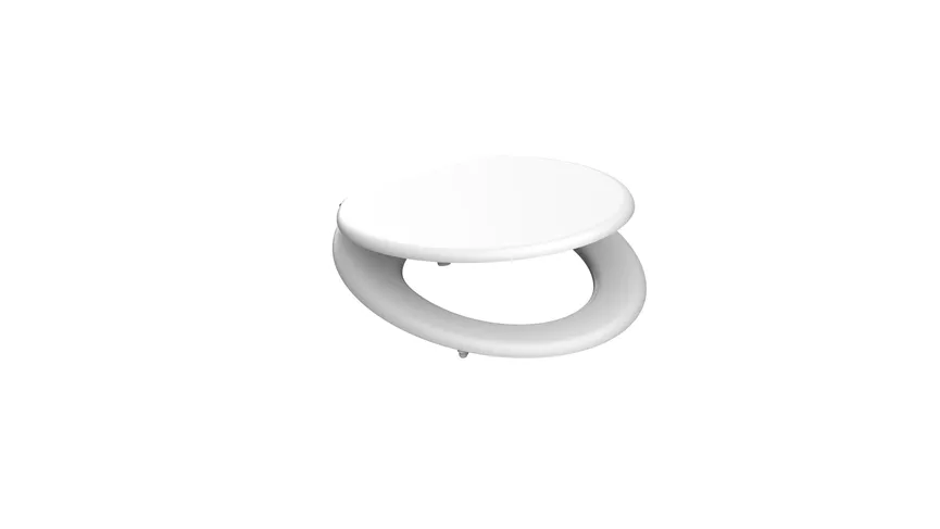 WC-Sitz weiss MDF detail