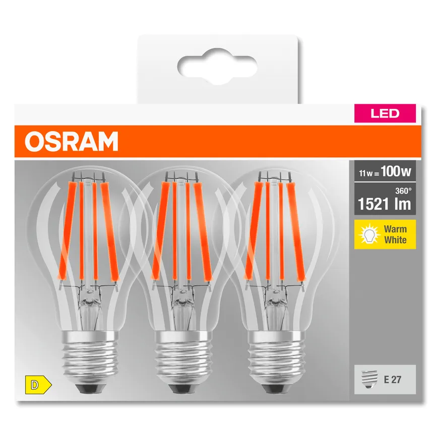 E27/11W LED Birne 3er Pack detail