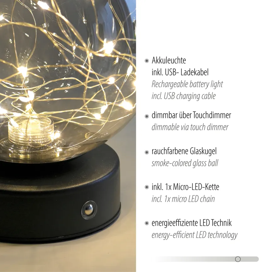 Akku-Tischleuchte "FADAS" detail