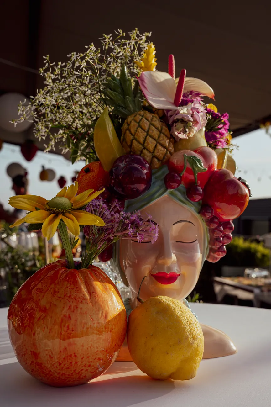 Vase "Fruity" Früchte milieu