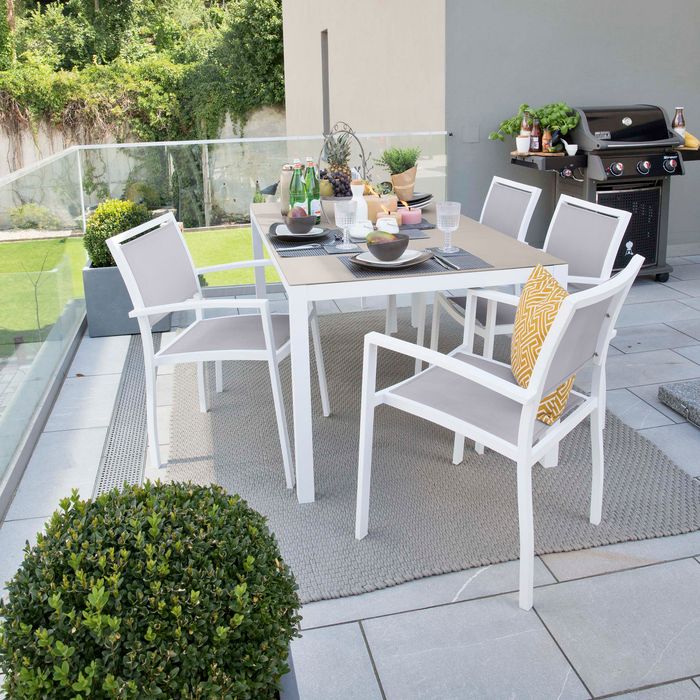 Gartenmöbel Set Cayo 5tlg. Alu