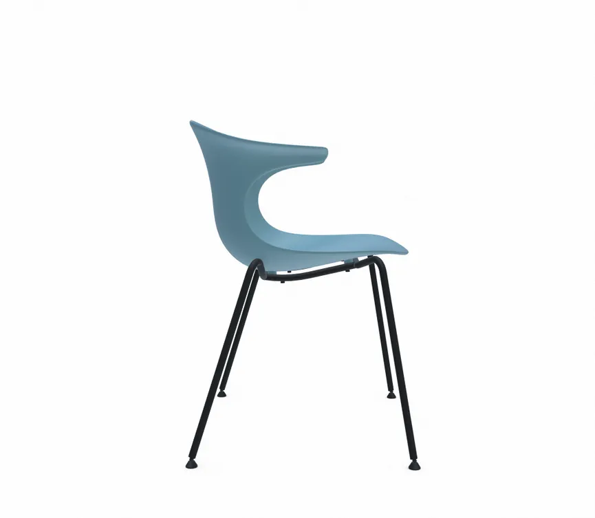 Stuhl 4 Legs black detail