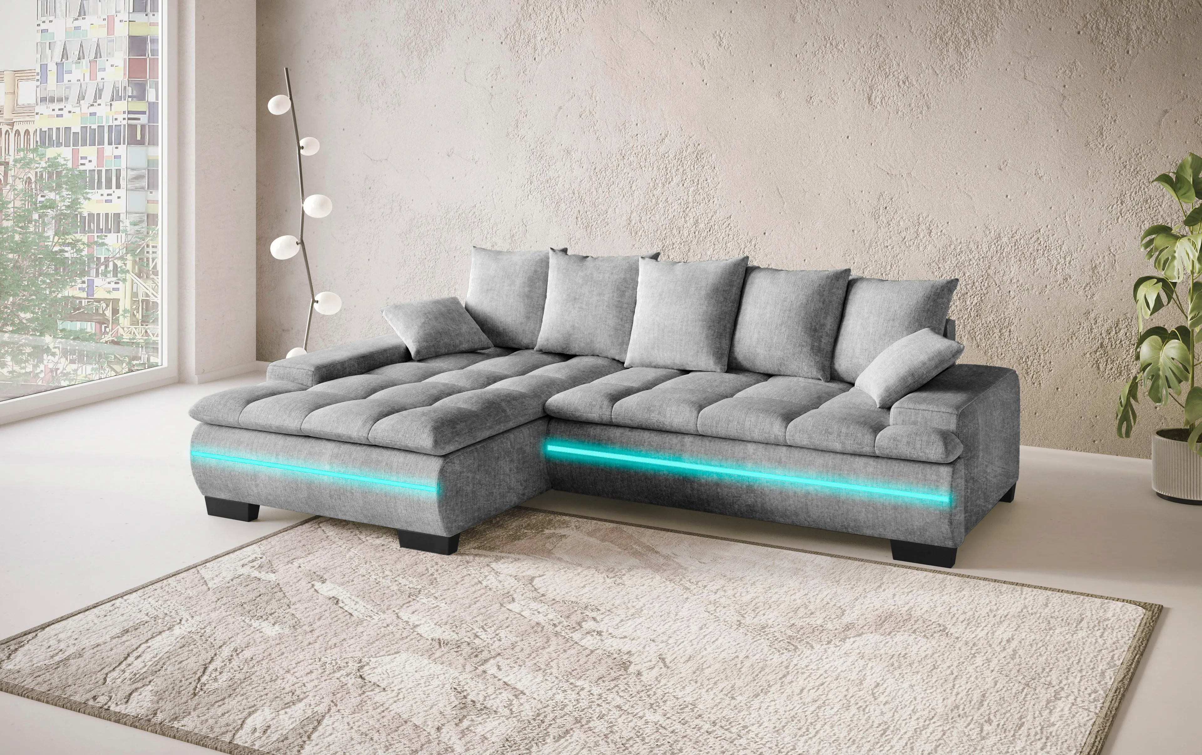 Ecksofa mit LED-Beleuchtung Haiti II