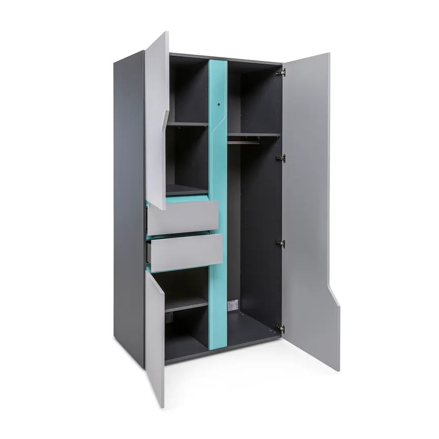 Kleiderschrank 2-trg. detail