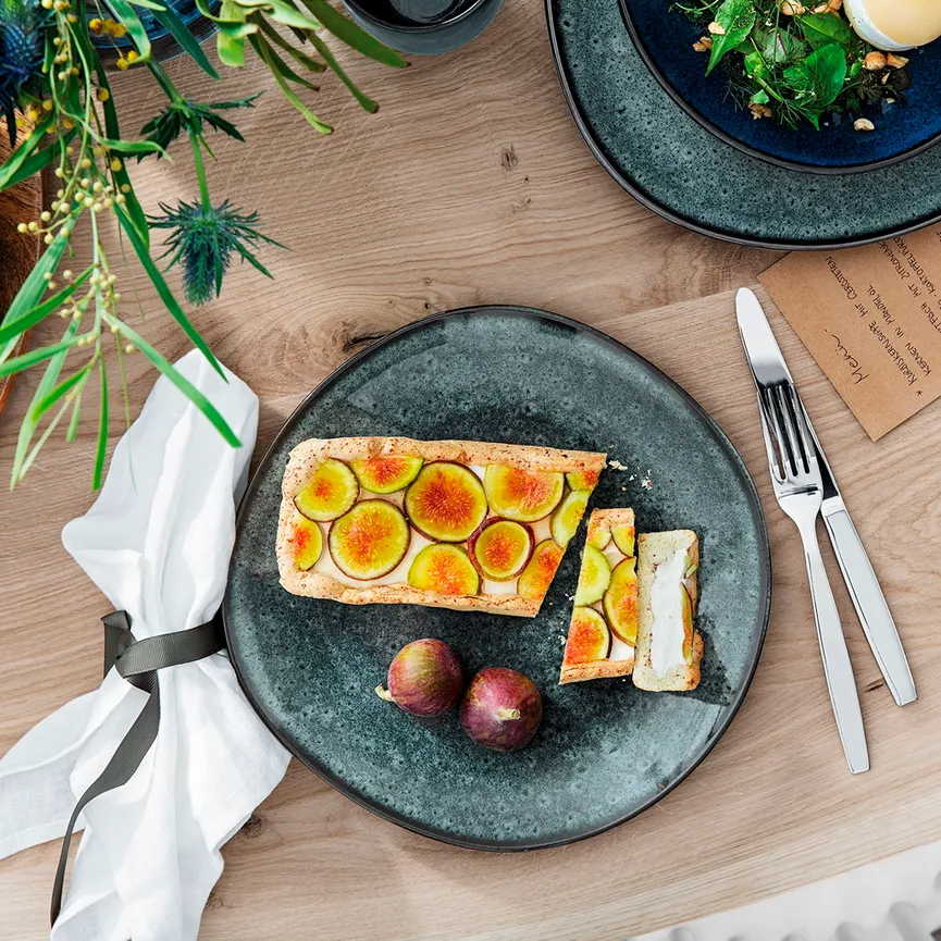 Speiseteller "Lave" gris milieu