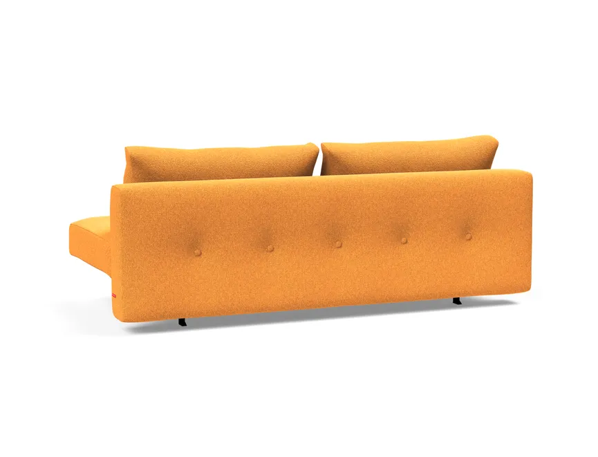 Sofa dunkles Holz detail