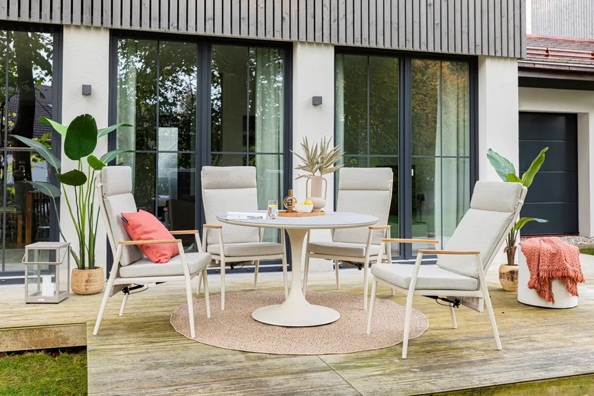 Gartentisch Ø 158 cm milieu