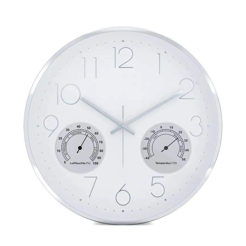 Quarz-Wanduhr material_farbe