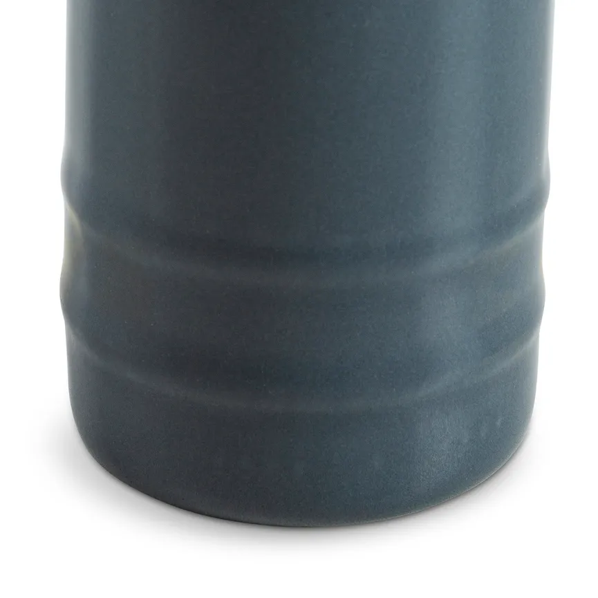 Vase "Flasche" M dunkelblau material_farbe