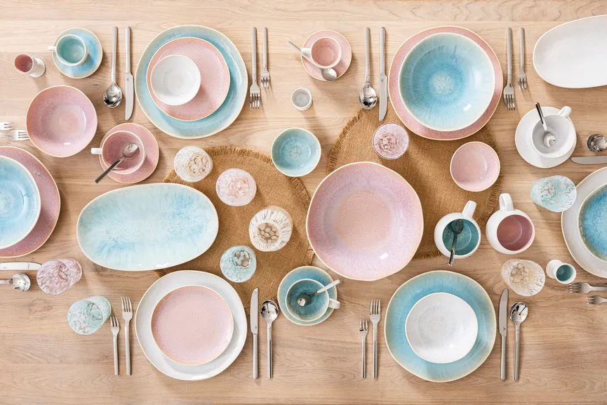 Eierbecher "Antonia" blau milieu