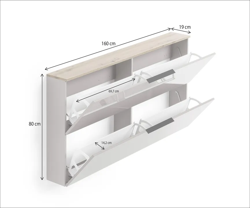 Schuhschrank 2K detail