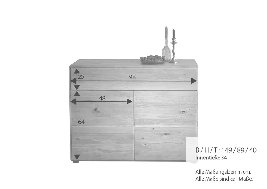 Kommode II 2T/1S detail