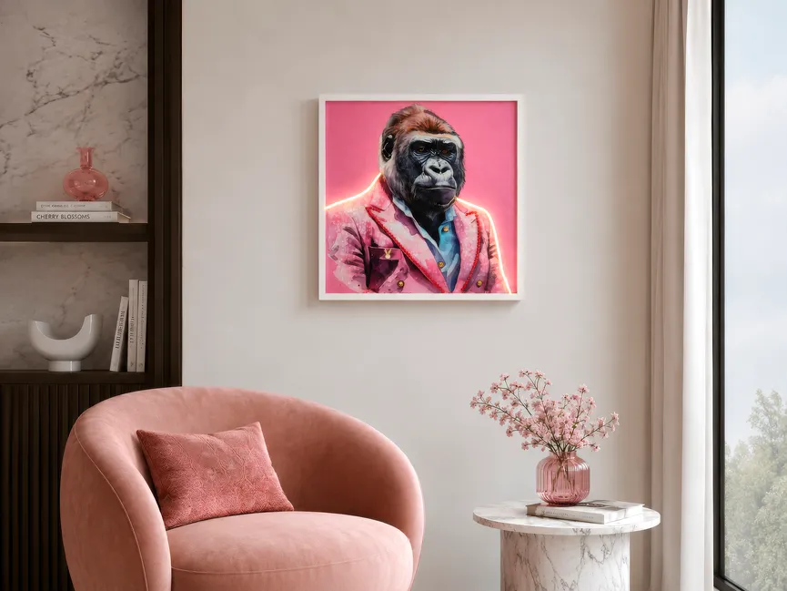 LED-Bild "George (Gorilla)" milieu