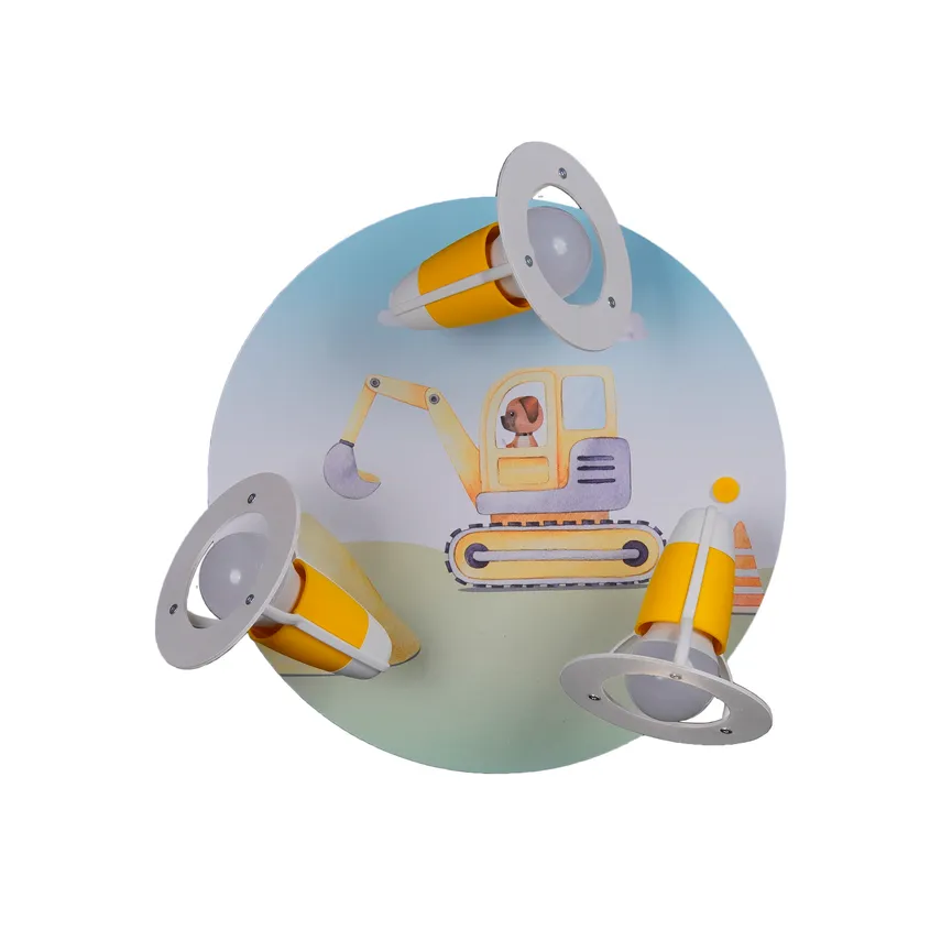 Deckenleuchte "Baustelle" detail