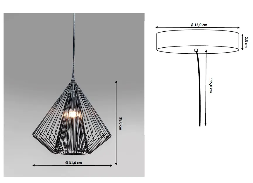 Pendelleuchte "Modo Wire" detail