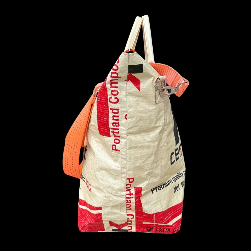 Laundry Bag "TJ10S" rot-weiß detail