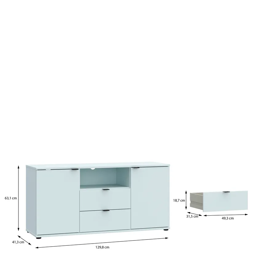 TV-Lowboard 2T/2S detail